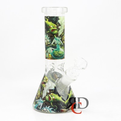 WATER PIPE BEAKER GLOW IN DARK WP1095 1CT